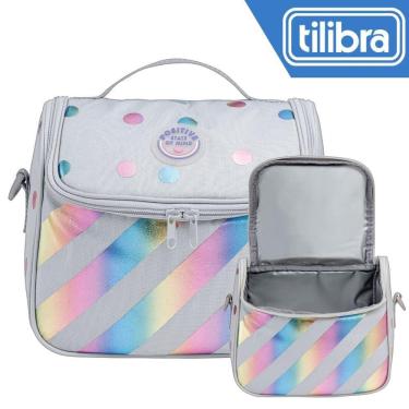 Imagem de Lancheira Tilibra Académie Listras Colorido 22x18,5x14,5cm