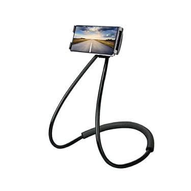Imagem de Chapter Seven Universal Smart Mobile Phone Stand,Hanging on Neck Cell Phone Mount Holder, Flexible Lazy Bracket DIY Free Rotating for Multiple Functions (Black) (Black)