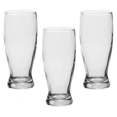 Imagem de Kit 3 Copos de Vidro Tulipa Chopp Cerveja 350ml Transparente