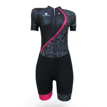 Imagem de Macaquinho para Ciclismo Linha Premium - Modelo Floral (Forro Gel)-Feminino