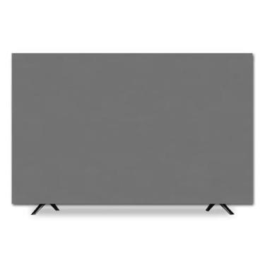 Imagem de Capa contra poeira para TV de 32 a 75 polegadas, tecidos de poliéster elástico, capa para monitor de TV para ambientes internos e externos, cores puras, várias opções de tamanhos