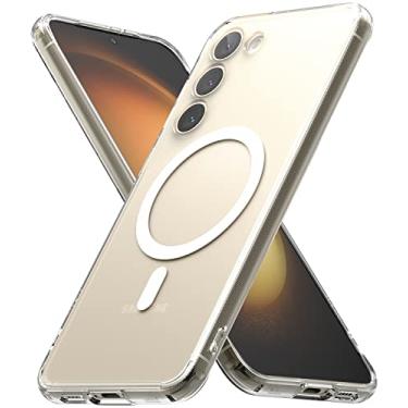 Imagem de Ringke Fusion Magnetic [compatível com MagSafe] Capa para celular Samsung Galaxy S23 Plus 5G, antiimpressões digitais, resistente a arranhões, à prova de choque - transparente fosco