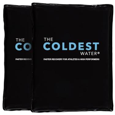 Imagem de Pacote de gelo The Coldest Ice Pack reutilizável para terapia fria (melhor para dor e lesões no joelho, ombro, pé, costas, tornozelo, pescoço, quadril e pulso) vários tamanhos (35,5 x 28 cm (pacote com 2))