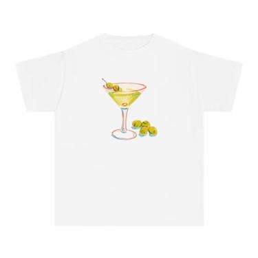 Imagem de Camisetas femininas Y2k de manga curta para bebês lindas estampas estampadas justas, vintage, estética, cropped, Estampa amarela, G