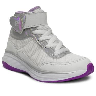 Imagem de Tenis Feminino Infantil Nº 28 Ao 36 Botinha Menina Escolar 11.117j (Branco, BR, Criança de 9 a 12 anos, Numérico, 35)