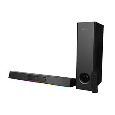 Imagem de CREATIVE Sound Blaster Katana V2X 5.1 Multicanal Gaming Soundbar com subwoofer compacto, potência máxima de 180 W, design de driver tri-amplificado, tecnologia Super X-Fi e iluminação RGB