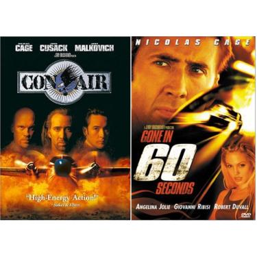 Imagem de Nicolas Cage Double Feature Con Air & Gone in 60 Seconds 2 DVD Set Widescreen