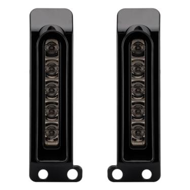 Imagem de VG MOTO Suporte para alforje de LED, luzes de seta, luz de seta, painel de enchimento auxiliar, luz de freio, fumaça compatível com Harley Touring Electra Glide Road King Ultra Limited 2014-2024