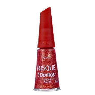 Imagem de Risqué Esmalte Vermelho & Doritos Mucho Nacho Metálico 8ml