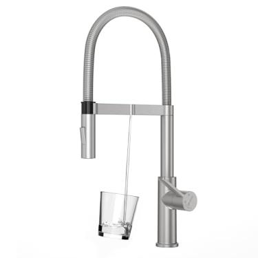 Imagem de BRACCI Misturador Monocomando La Belle Spring com Bica Exclusiva para Água Filtrada (Aço Escovado)