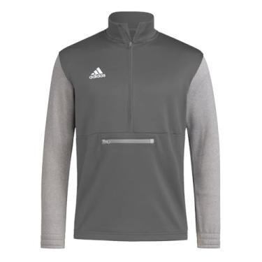 Imagem de adidas Equipe masculina Issue 1/4 Zip Team Cinza/Cinza MD