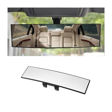 Imagem de Osilly Espelho retrovisor para carro, espelhos retrovisores convexos panorâmicos de encaixe interno de 30,7 cm, ângulo amplo antirreflexo HD e redução do ponto cego, universal para caminhões SUV (branco)