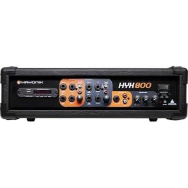 Imagem de HAYONIK, Amplificador Cabeçote 100W RMS, 12 entradas, 3 Canais, 2 Saídas Para Caixa Passiva,Bluetooth, USB, Rádio FM, Equalizador - HYK800