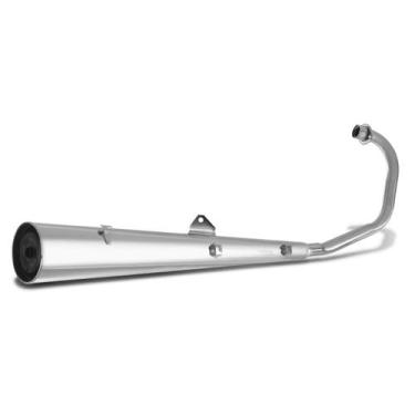 Imagem de Escapamento Super Adventure Latinha Com Suporte Para Protetor Titan 15