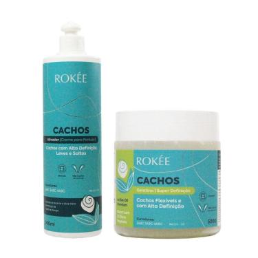 Imagem de Kit ROKÉE Gelatina Definição 500g + Ativador 500ml Cachos