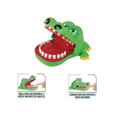 Imagem de Brinquedo jacaré morde o dedo com dentes - TOYS