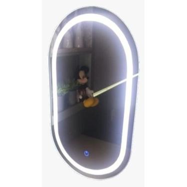 Imagem de Espelho Banheiro Camarim Oval 90x50 Touch Screen - Top Vidros, Cor da 