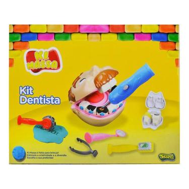 Imagem de Massinha Ki Massa Kit Dentista - com Acessórios