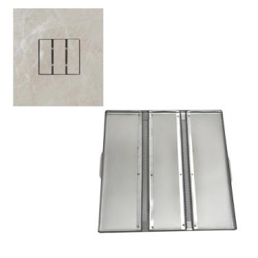 Imagem de Ralo Pluvial com Suporte 30cm x 30cm Piso Porcelanato Anti Inseto - Fi