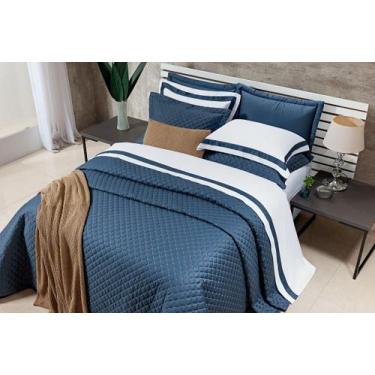 Imagem de Cobre Leito Super King Laisa Bordado 400 Fios 100% Algodão - Doce Lar 