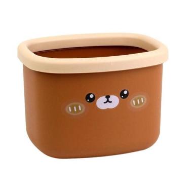 Imagem de Lixeira De Mesa / Porta Treco De Plastic Urso 16,5X13,5X12Cm - Top Rio