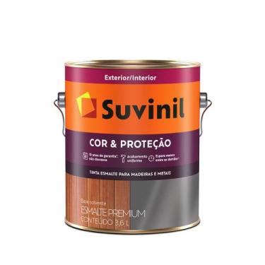 Imagem de Esmalte Brilhante 3.6L Preto - Suvinil - 53376179 - Unitário - BASF