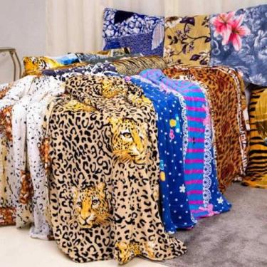 Imagem de Manta Cobertor Casal Gigante Microfibra Estampado Estampas Variadas 1.