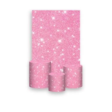 Imagem de Painel De Festa Vertical 1,50 x 2,20 + Trio De Capas Cilindro - Efeito