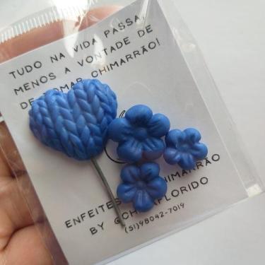Imagem de Enfeite de Chimarrão - Florzinhas - Chima Florido, Azul