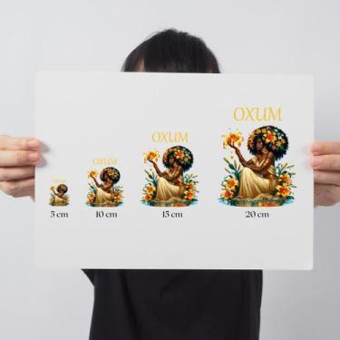 Imagem de Adesivo Orixá Oxum DTF UV Envernizado Prova D'água Sticker - Balaio de