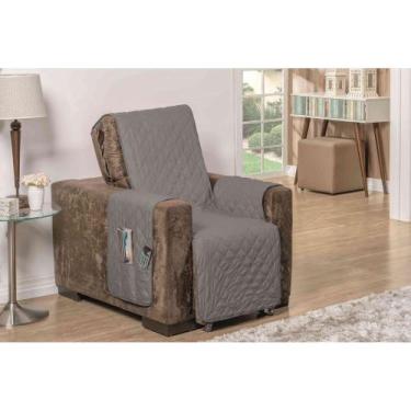 Imagem de Protetor capa para sofá poltrona de 1 lugar em dupla face impermeável 