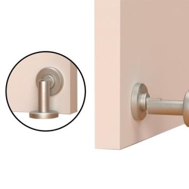 Imagem de Trava Porta Magnetico Chão Parede Aço Prendedor Resistente - Comfort D