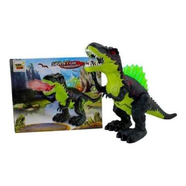 Imagem de Dinossauro Tiranossauro Solta Fumaça Com Luz E Som - toys