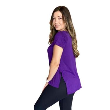 Imagem de Blusa Long Line Com Manga sobre legging - Tapa Bumbum - JinkingStore, 