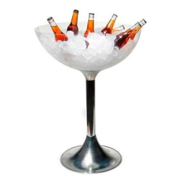 Imagem de Balde Champanheira E Cerveja Gelo Em Acrílico Com Pé - Gogupo, Transpa