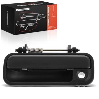 Imagem de A-Premium Maçaneta externa dianteira esquerda do lado do motorista com fechadura compatível com Honda Accord 1990 1991 1992 1993 Coupe, preto texturizado, substitui # 72180-SM4-J01, 72180-SM1-000