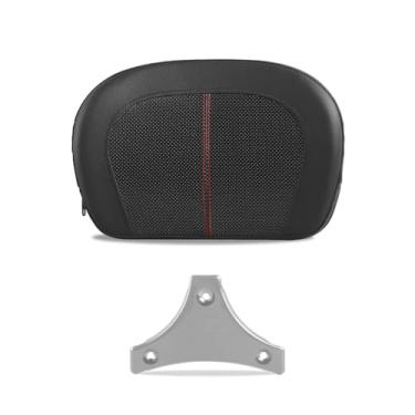 Imagem de SWESGI Sissy Bar Almofada de encosto de passageiro serve para Harley Davidson HD Touring Model 1997-2023(P/N 52300324, 52627-09, 54247-09, 52933-97b, 52805-97B,