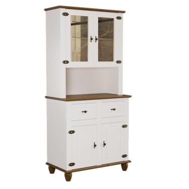 Imagem de Kit Cozinha Retrô 4 Portas 2 Gavetas