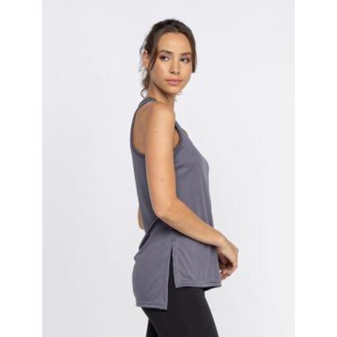 Imagem de Regata Tapa bumbum Dry Fit Feminina - Fix, Chumbo, GG