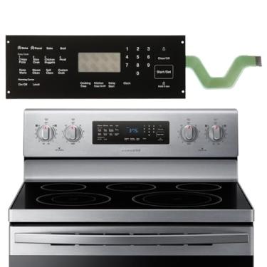 Imagem de Interruptor de membrana de alcance DG34-00020A Touchpad compatível com fornos elétricos Samsung, substitui AP5623392, PS4240764, para NE594R0ABSR, NE59J3420SS, NE59J3420SB, NE59J3421SS, NE595R0ABSR