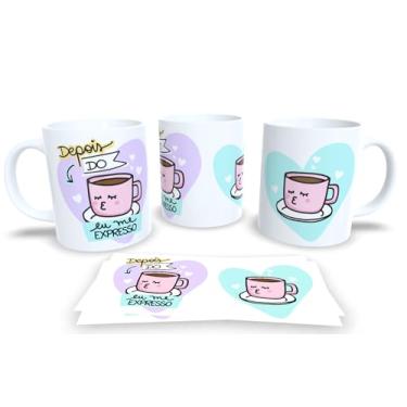 Imagem de Caneca Branca de Porcelana Personalizada Coleção Sonho e Flor (Mod.9)