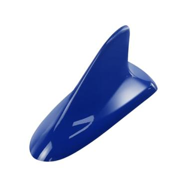 Imagem de Hbxdeco Antena de barbatana de tubarão de carro, antena falsa de teto automotivo apenas para decoração, antena decorativa de veículo montada na parte superior, acessórios externos universais de carro