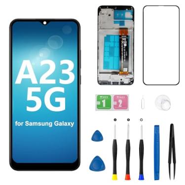Imagem de Tela de substituição para Samsung Galaxy A23 5G a236u a236a a236w s237vl Tela LCD Touch Digitalizador Montagem com Kits de Ferramentas de Reparo 16.8 cm Preto