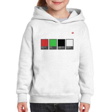 Imagem de Moletom Infantil Music Color Guide - Foca na Moda, Branco, 12