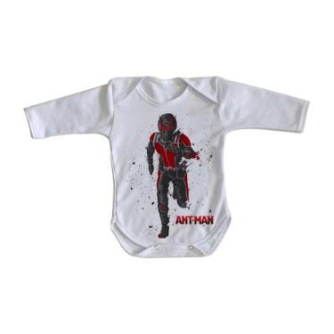 Imagem de body nenê criança roupa bebê manga longa Homem Formiga  - Empório Dutr