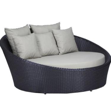 Imagem de Chaise Sofá Livia Varanda Jardim Trama Original, Preto