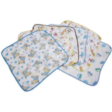 Imagem de Kit 2 Cueiros + 2 Toalha Banho Capuz + 10 Fraldas - Dugu, Masculino