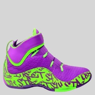 Imagem de Tênis Esportivo Masculino Vôlei Six Street - Impact, 42, Roxo, Verde