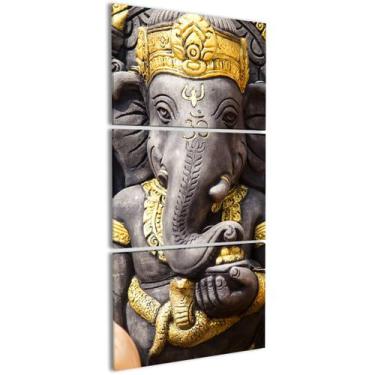 Imagem de Quadro Lord Ganesha Estatua Decorativo para Sala Parede - IQ Quadros