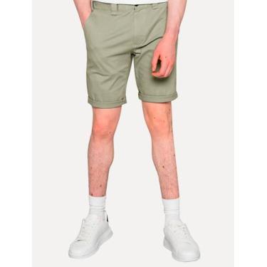 Imagem de Bermuda Tommy Jeans Masculina Scanton Chino Cinza Sage, S/P